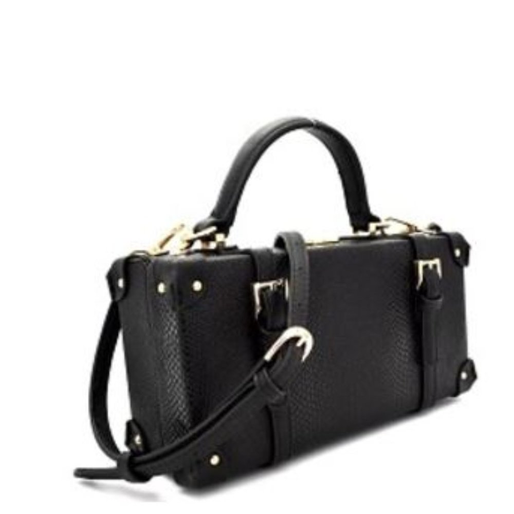Dream Control Lizard Print Belted Box Satchel